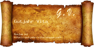 Gutjahr Vita névjegykártya